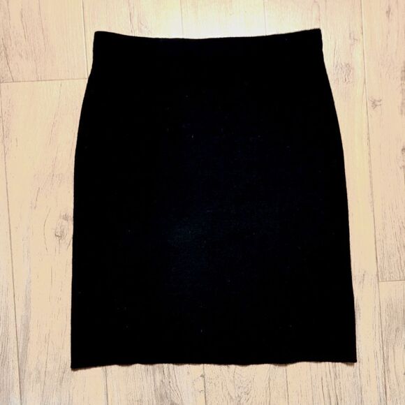 Club Monaco Collection Wool A Line Skirt Black Size M - Picture 1 of 3